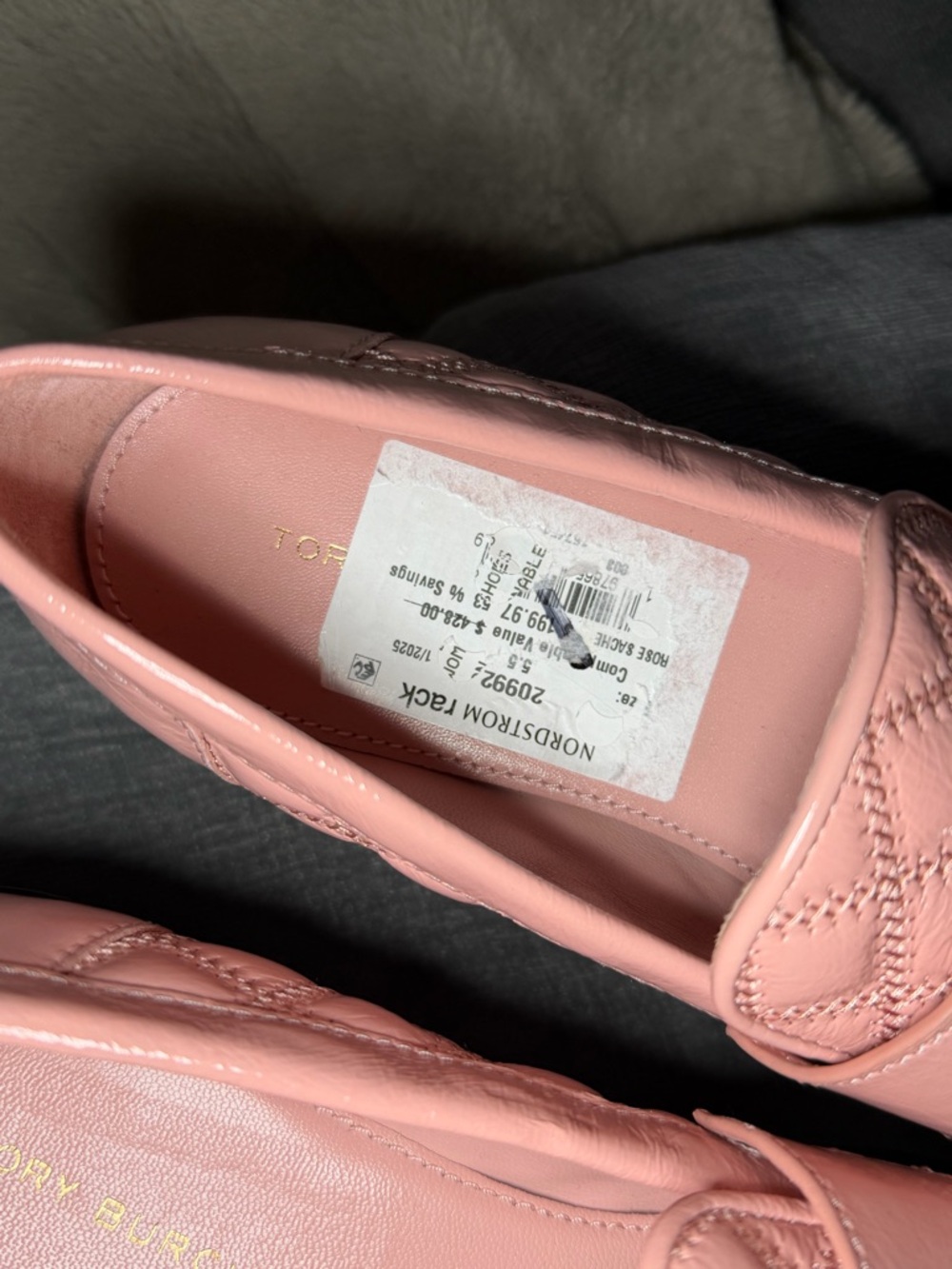 NWOT Tory Burch Women's Pink Mini Everly Chunky Leather Loafer Shoes Size 5.5 - Picture 9 of 11